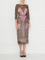Платье из сетки с вышивкой Temperley London  –  МодельВерхНиз