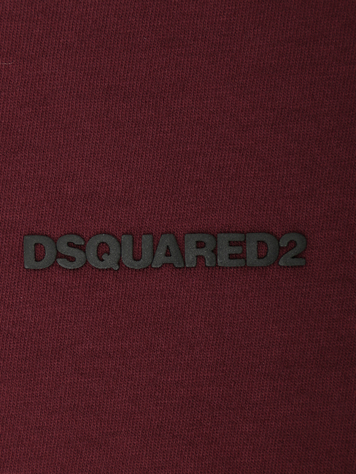 Футболка из хлопка свободного кроя с логотипом Dsquared2  –  Деталь1  – Цвет:  Красный
