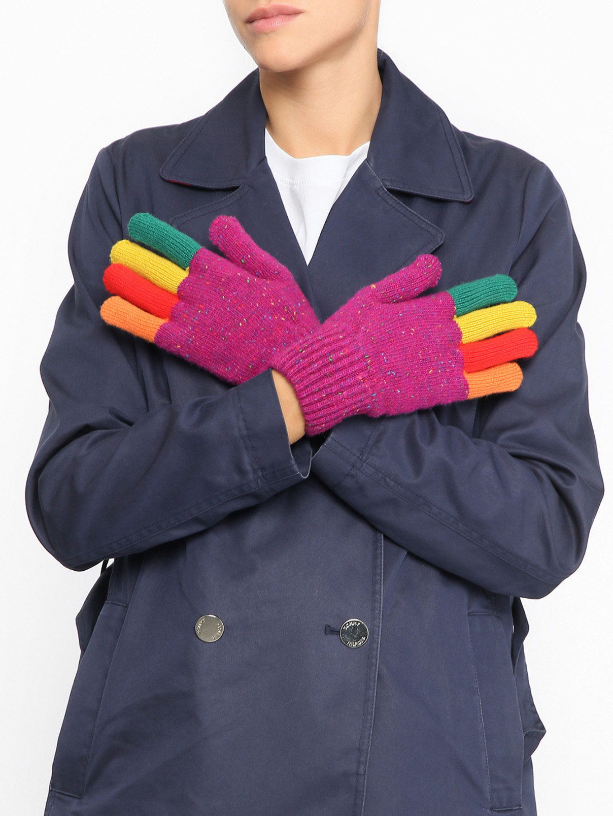 Перчатки из шерсти Paul Smith  –  МодельОбщийВид  – Цвет:  Мультиколор