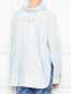 Хлопковая рубашка свободного кроя Balenciaga  –  МодельВерхНиз1