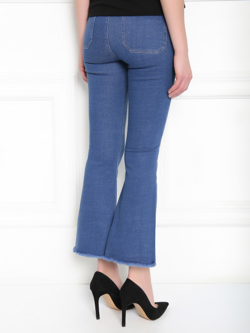Расклешенные укороченные джинсы из эластичного денима M.i.h Jeans - МодельВерхНиз1