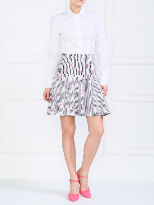 Трикотажная юбка с принтом Kenzo - Модель Общий вид