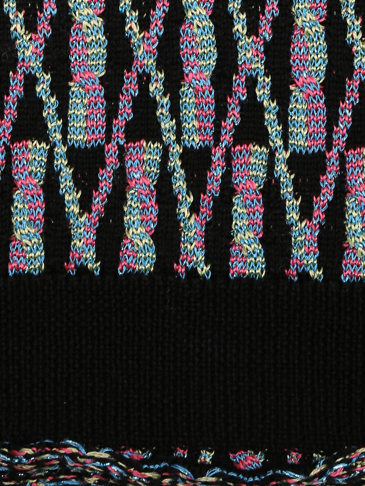 Водолазка из смешанной шерсти с узором Maison Kitsune  –  Деталь  – Цвет:  Узор