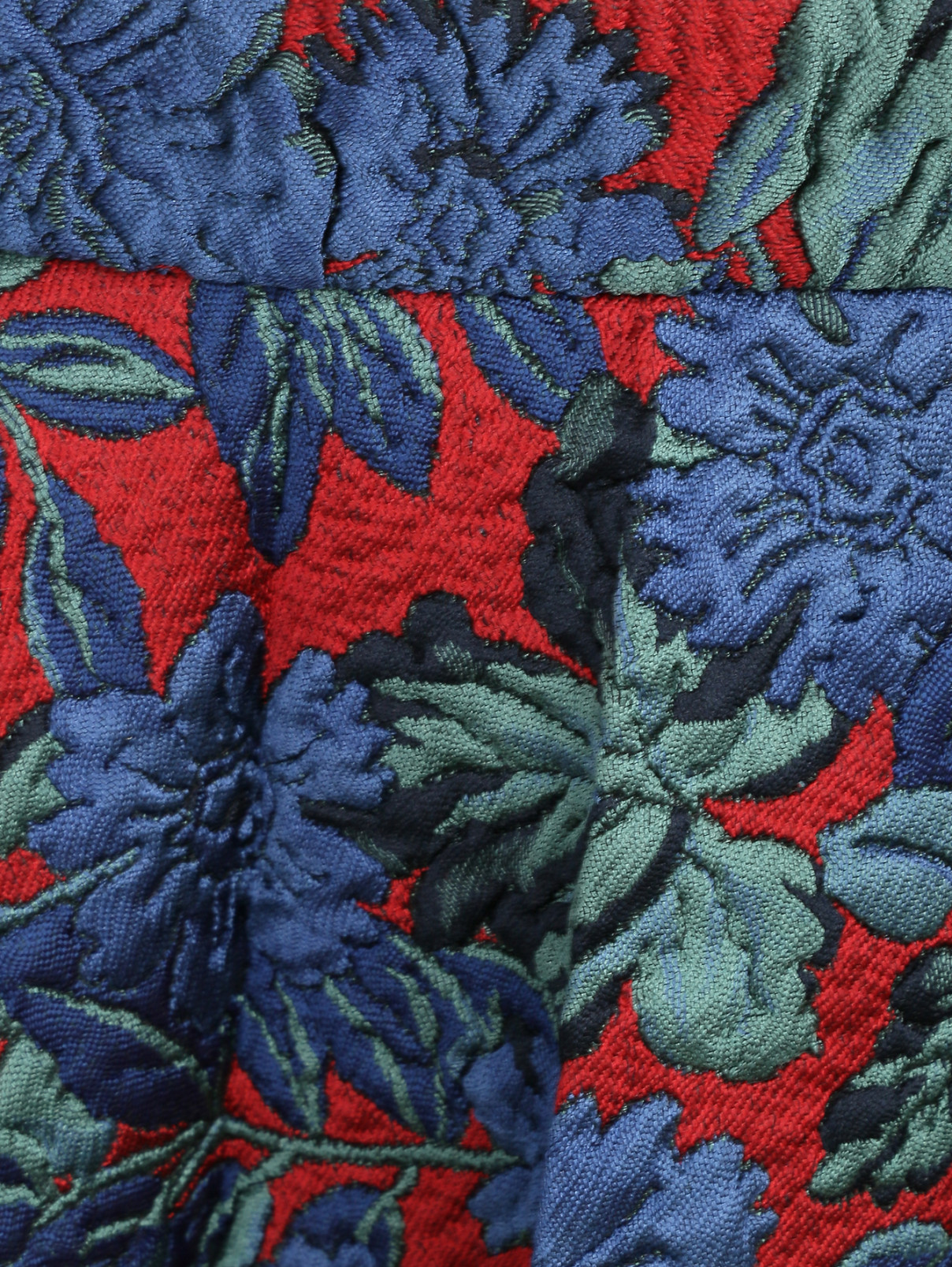 Юбка с фактурным цветочным узором Rossella Jardini  –  Деталь  – Цвет:  Мультиколор