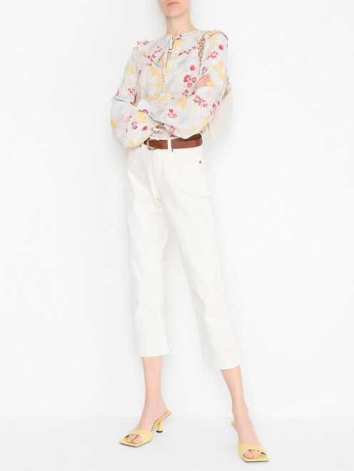 Блуза с цветочным узором Max&Co - МодельОбщийВид