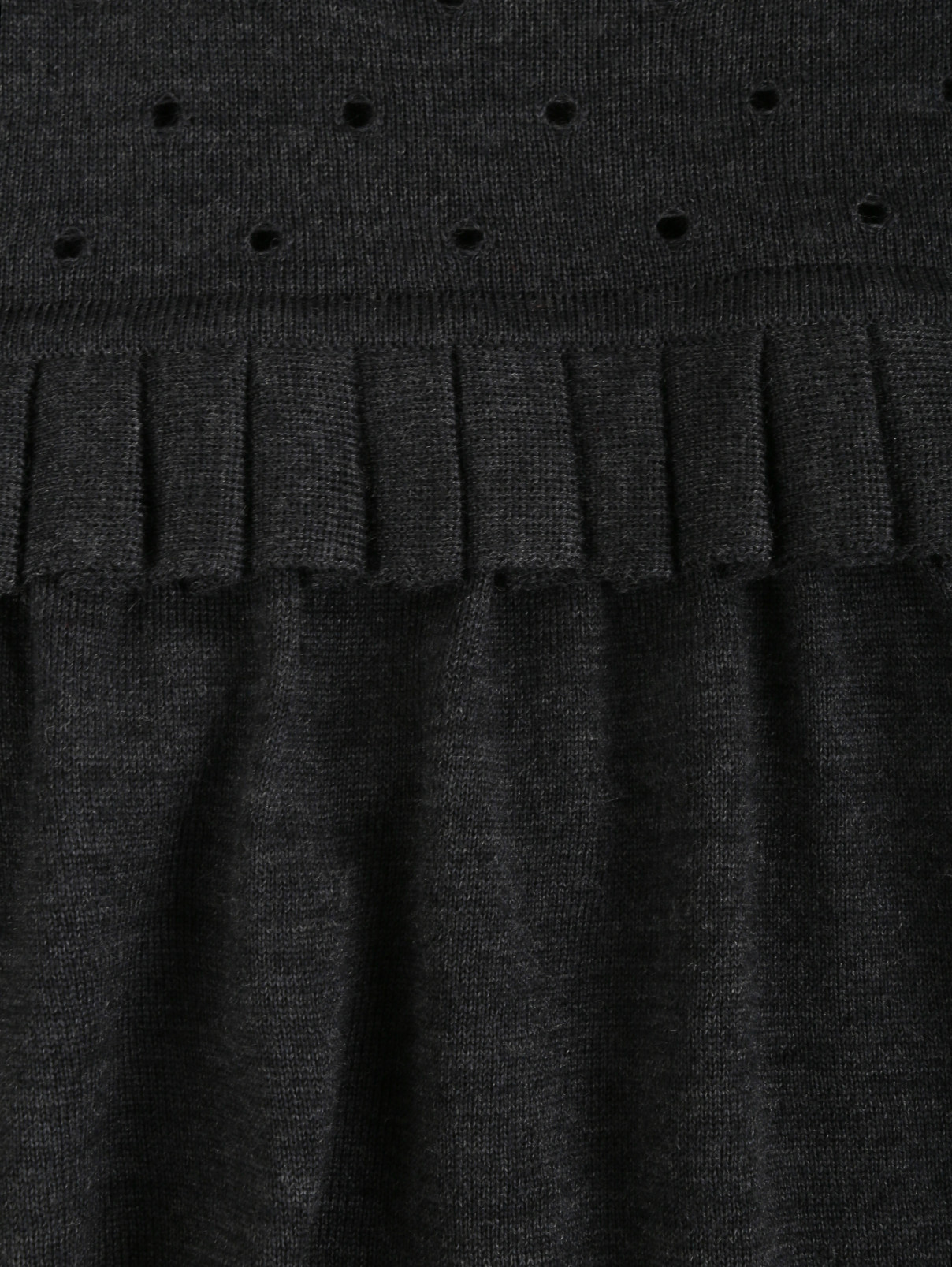 Джемпер из шерсти свободного кроя с декоративной отделкой I'M Isola Marras  –  Деталь  – Цвет:  Серый