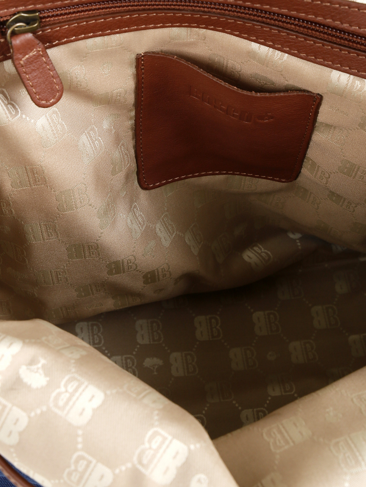 Рюкзак с кожаной отделкой и аппликацией BOSCO  –  Деталь  – Цвет:  Синий