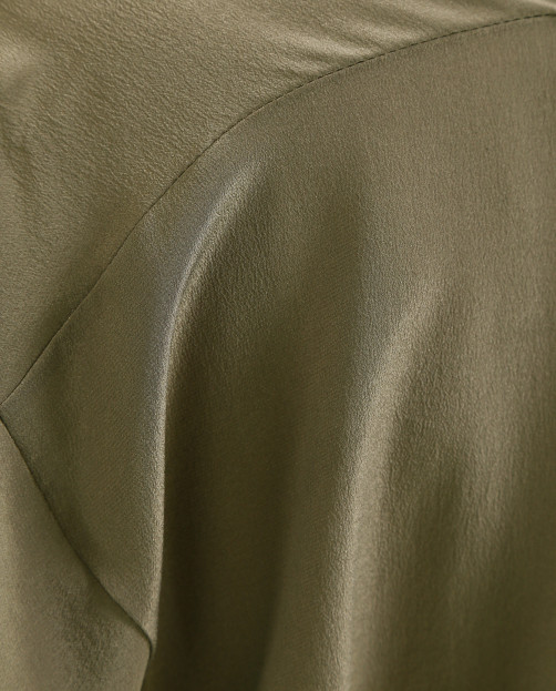 Удлиненная шелковая блуза с поясом Kaos - Деталь