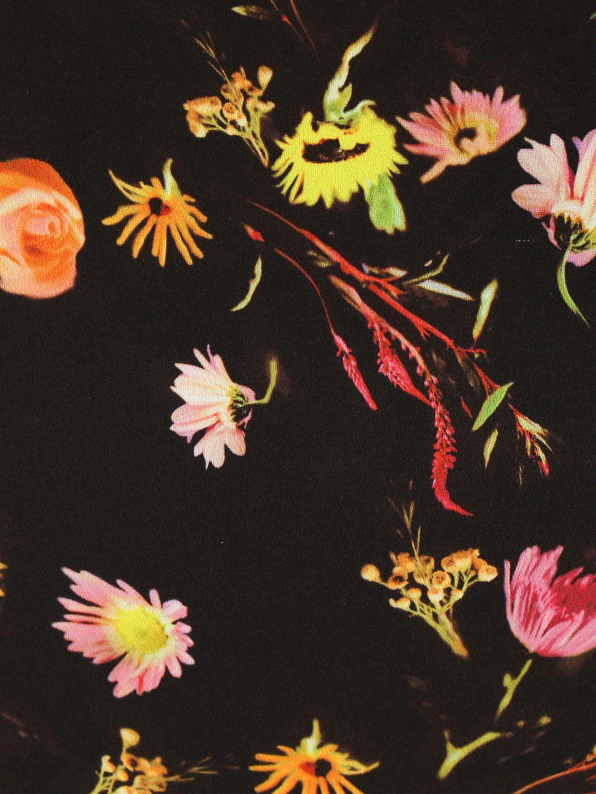 Платье-мини с цветочным узором Moschino Cheap&Chic  –  Деталь  – Цвет:  Узор