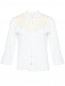 Рубашка из льна с кружевной отделкой и бахромой Raffaela D'Angelo  –  Общий вид