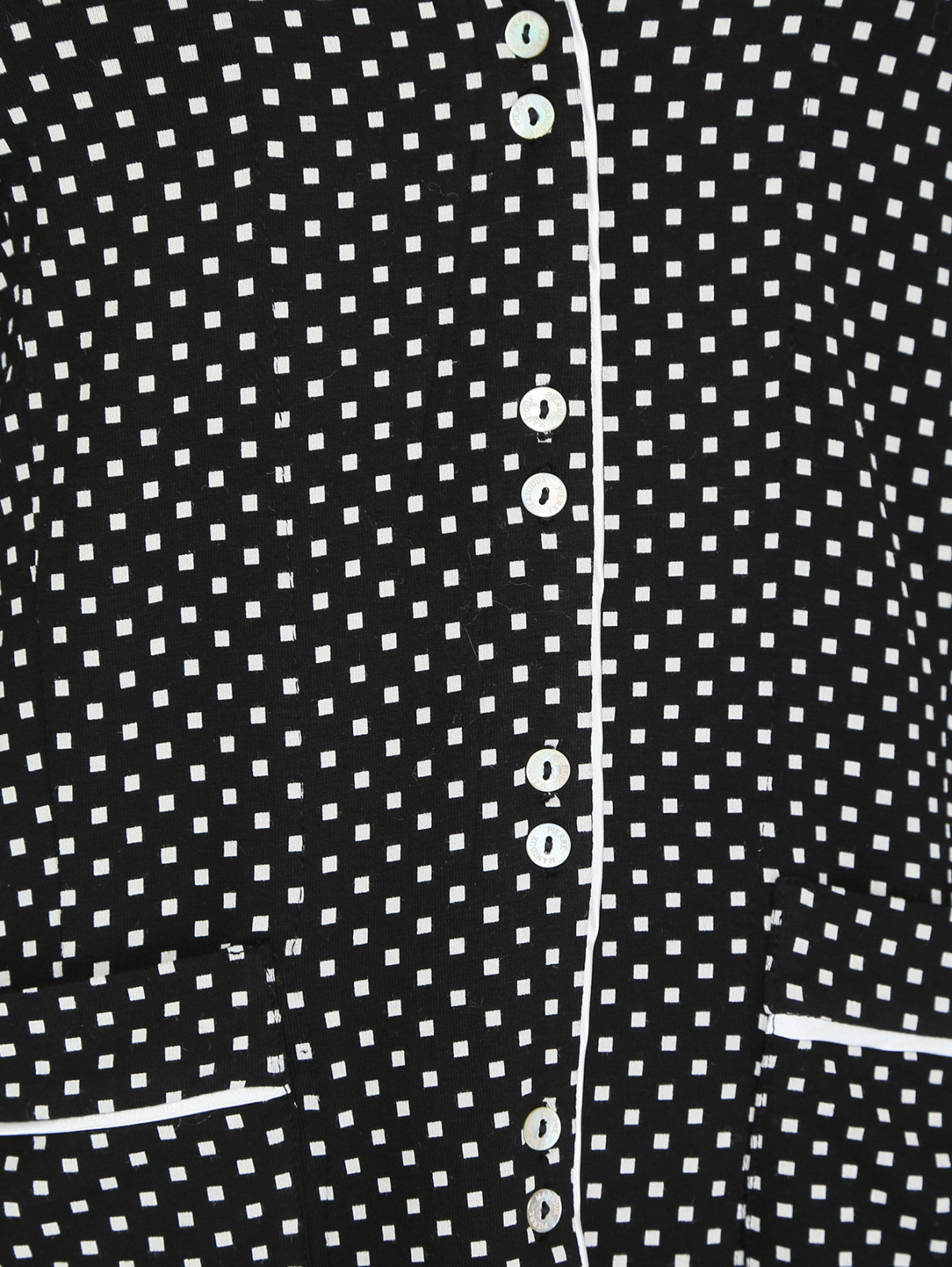 Трикотажная пижама с принтом Pierre Mantoux  –  Деталь  – Цвет:  Черный