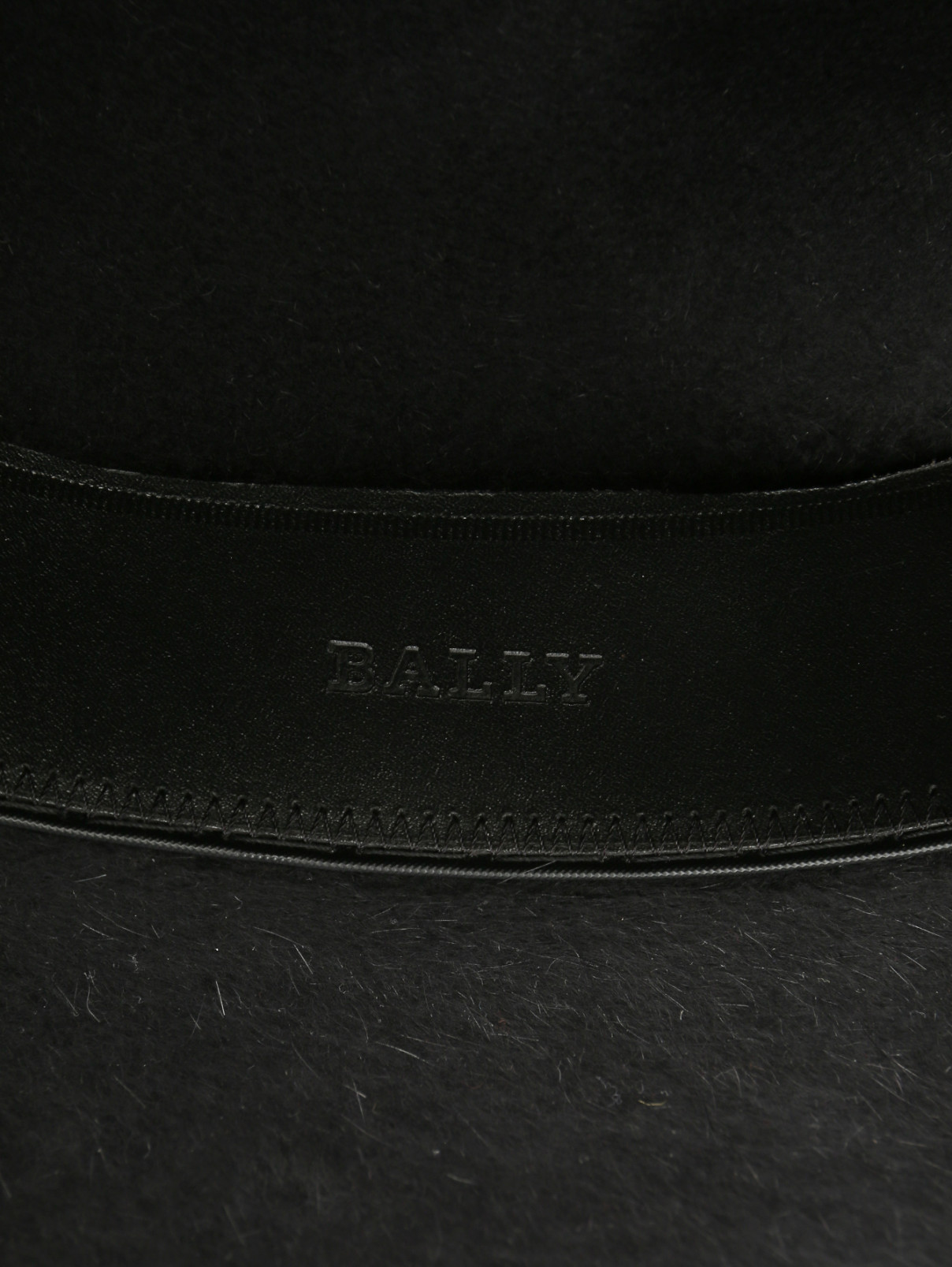 Шляпа из шерсти с широкими полями Bally  –  Деталь1  – Цвет:  Черный