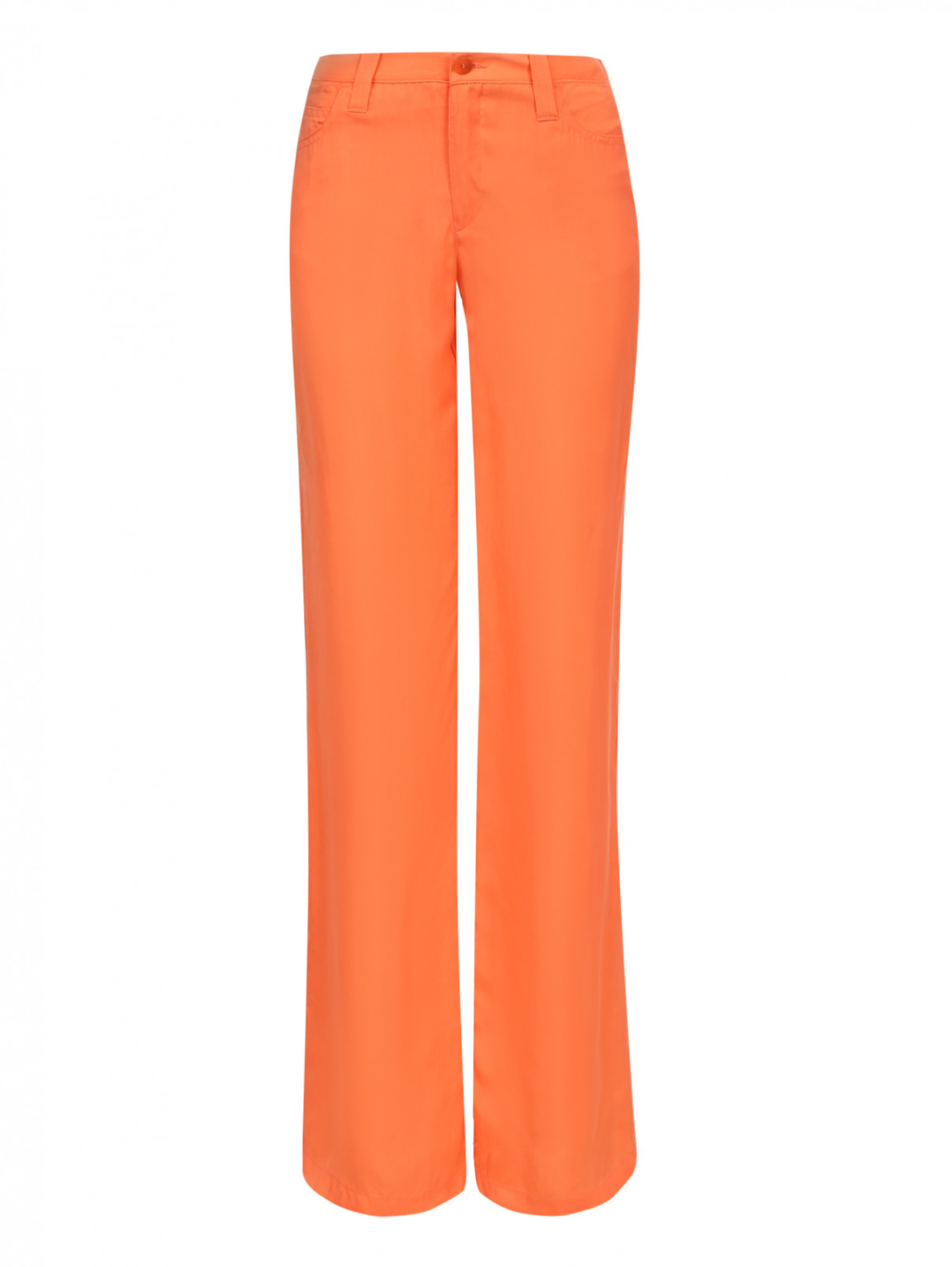 Брюки свободного кроя Armani Jeans  –  Общий вид  – Цвет:  Оранжевый