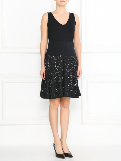Платье без рукавов с V-вырезом DKNY - Модель Общий вид
