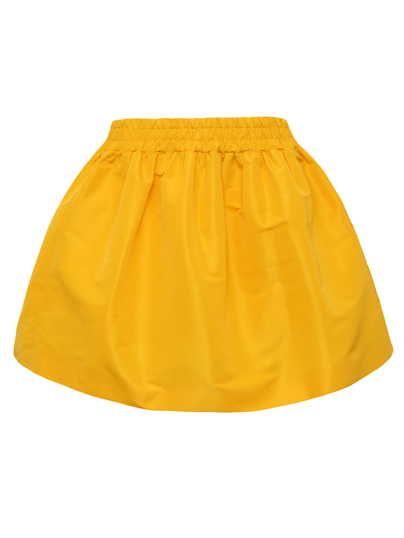 Желтая мини юбка
