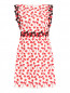 Платье-мини из фактурной ткани с аппликацией Giamba  –  Общий вид