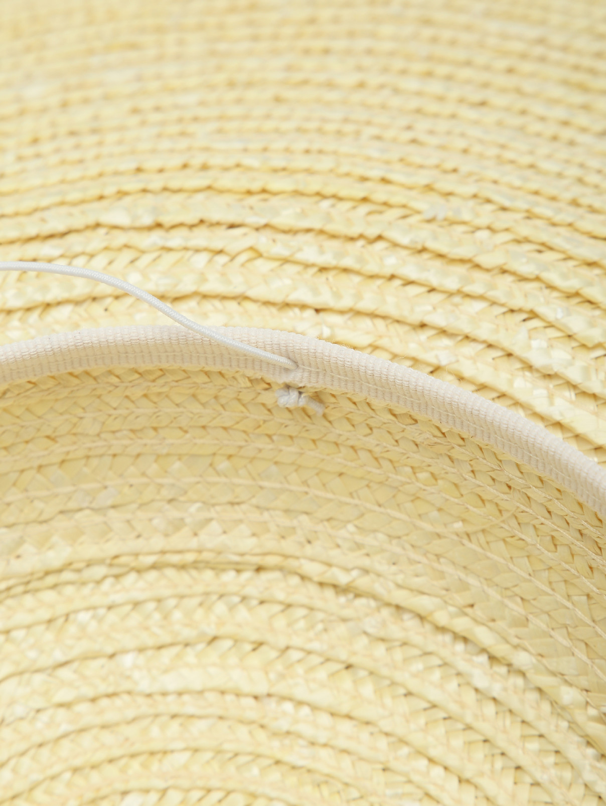 Шляпа соломенная с широкими полями Weekend Max Mara  –  Деталь1  – Цвет:  Белый