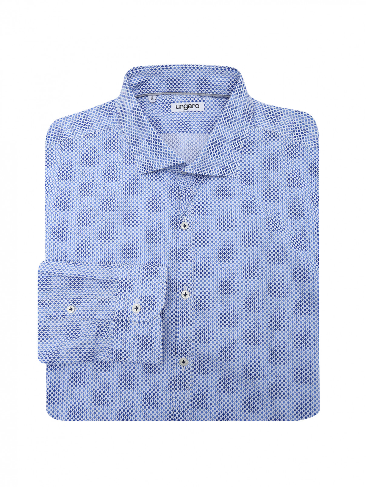 Рубашка из хлопка с узором Emanuel Ungaro  –  Общий вид  – Цвет:  Узор