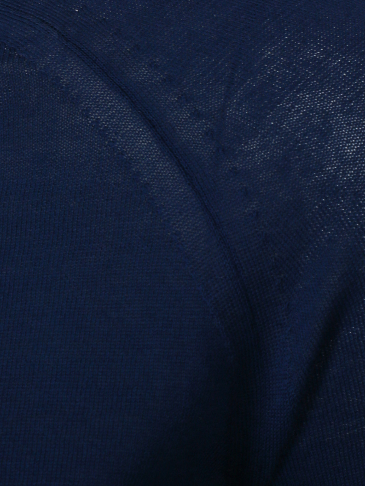 Укороченный кардиган из хлопка S Max Mara  –  Деталь1  – Цвет:  Синий