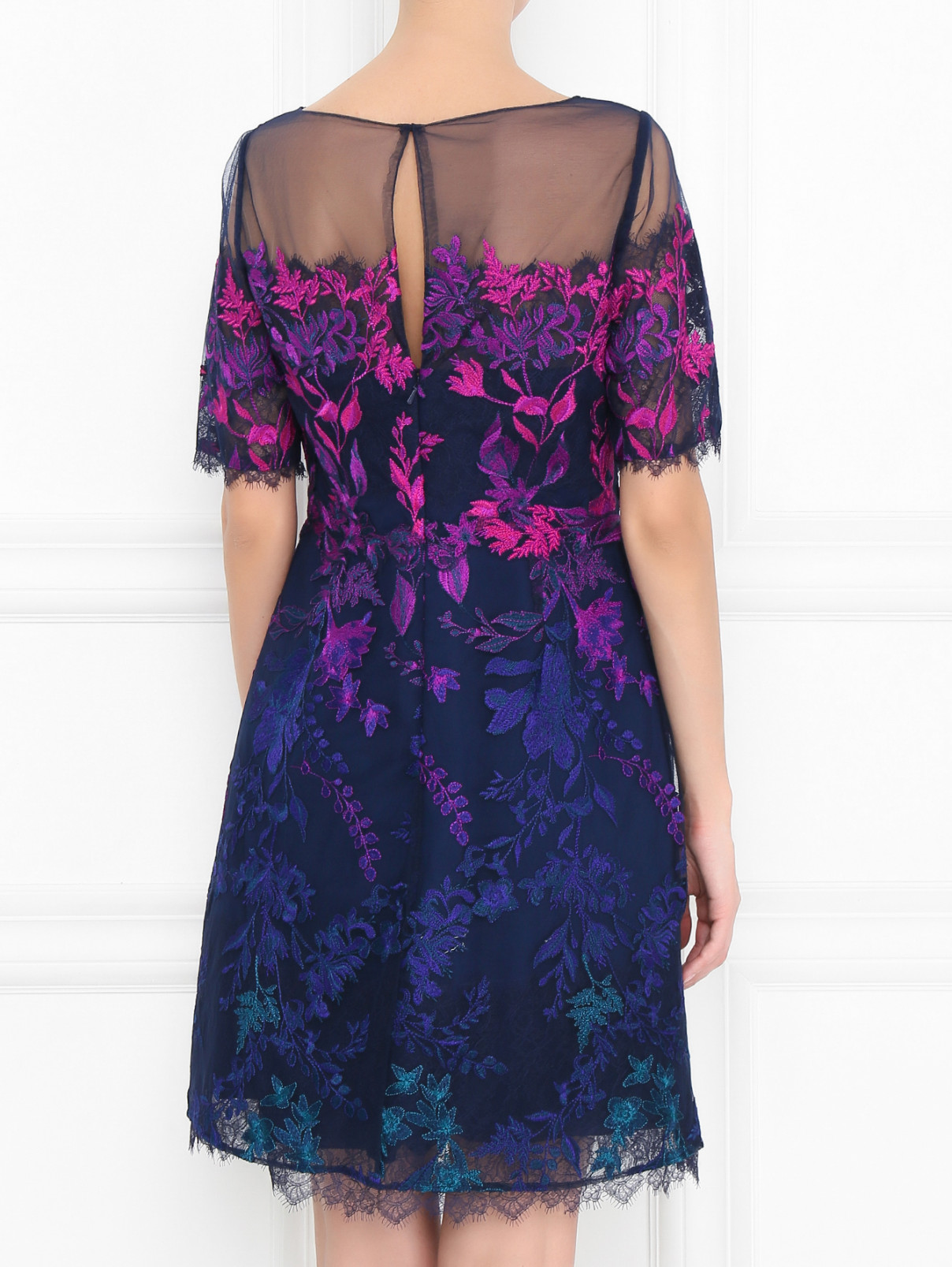 Платье с узором Marchesa  –  МодельВерхНиз1  – Цвет:  Узор