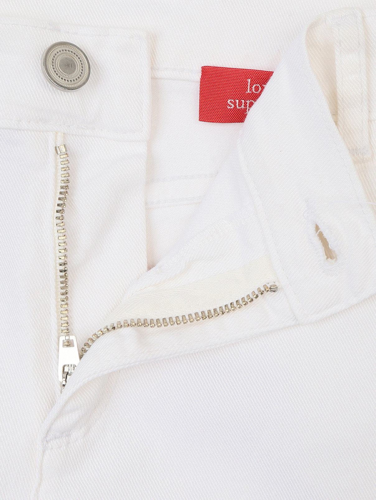 Узкие джинсы с заниженной посадкой Marina Sport  –  Деталь  – Цвет:  Белый