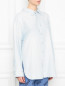 Хлопковая рубашка свободного кроя Balenciaga  –  МодельВерхНиз