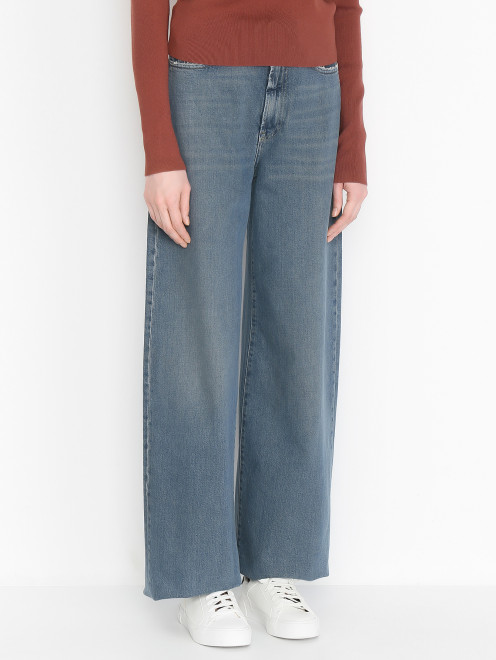 Широкие джинсы из смешанного хлопка - МодельВерхНиз