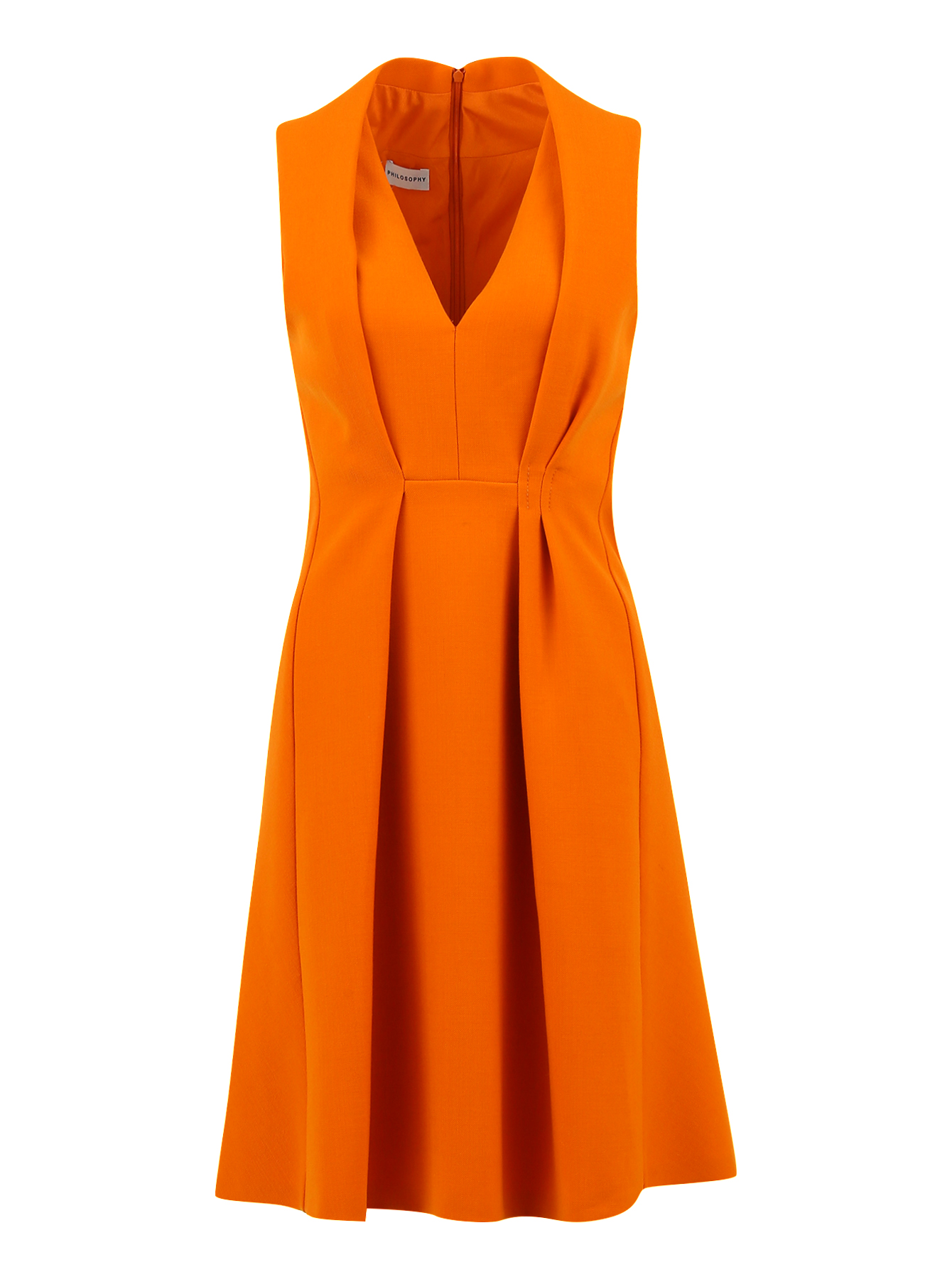 Платье оранжевое ламода