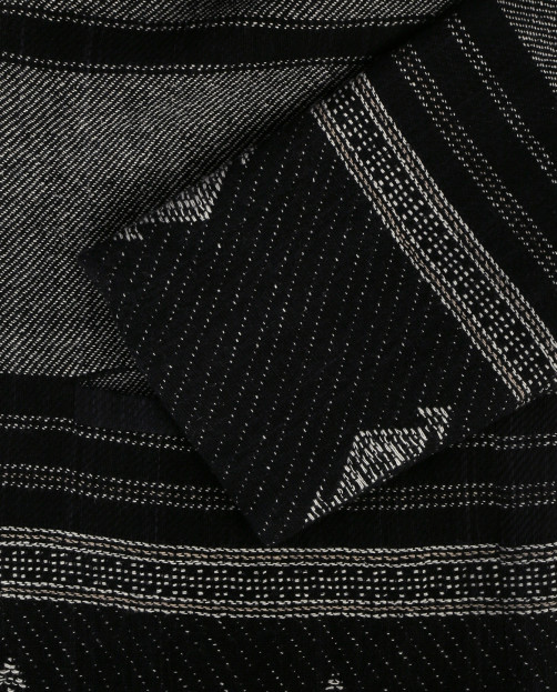 Жакет из хлопка декорированный  бахромой с поясом в комплекте Swildens - Деталь