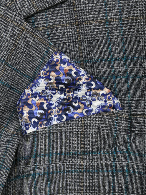 Карманный платок из шелка с узором Eton - МодельВерхНиз