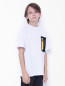 Футболка с декоративным карманом Stella McCartney kids  –  МодельВерхНиз