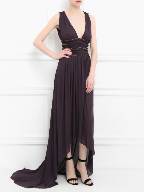 Платье-макси с драпировкой Versace Collection - Модель Общий вид