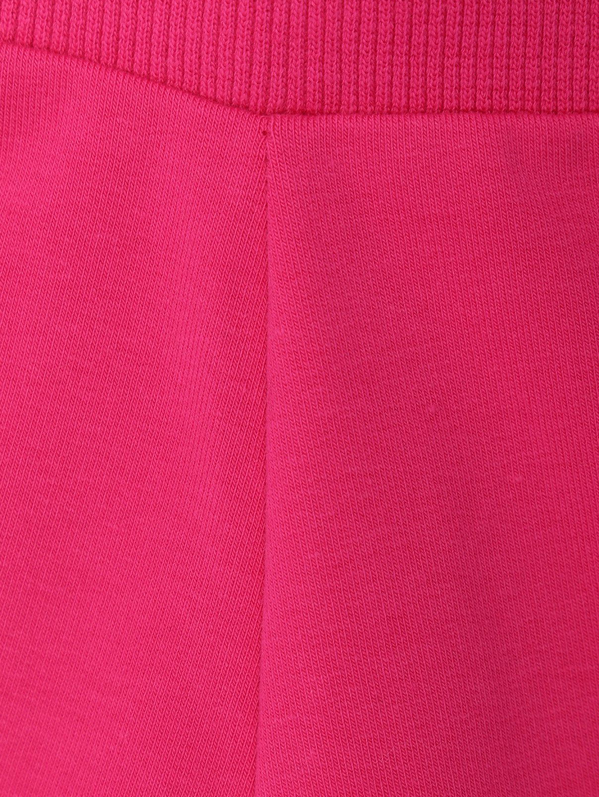 Брюки из хлопка на резинке с принтом Moschino Underwear  –  Деталь  – Цвет:  Розовый