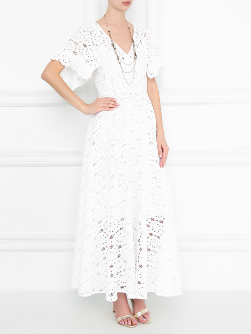 Колье из металла декорированное кристаллами Look&Took - МодельОбщийВид