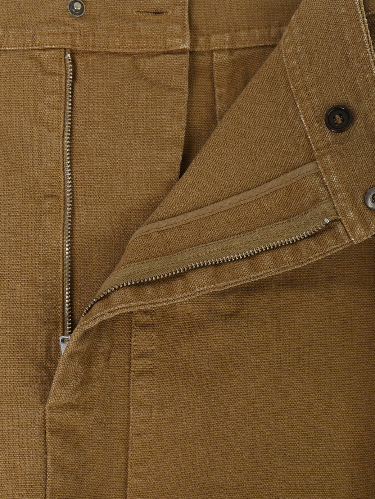 Юбка-мини из хлопка с накладными карманами Isabel Marant  –  Деталь1  – Цвет:  Бежевый