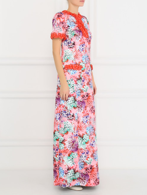 Платье-макси с цветочным принтом Andrew GN - Модель Общий вид