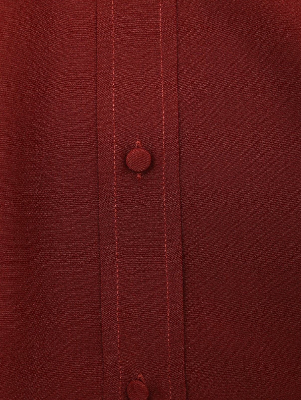 Блуза из шелка с объемными рукавами Iro  –  Деталь  – Цвет:  Красный