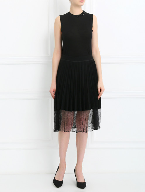Плиссированная юбка с отделкой из кружева Rag & Bone - Модель Общий вид